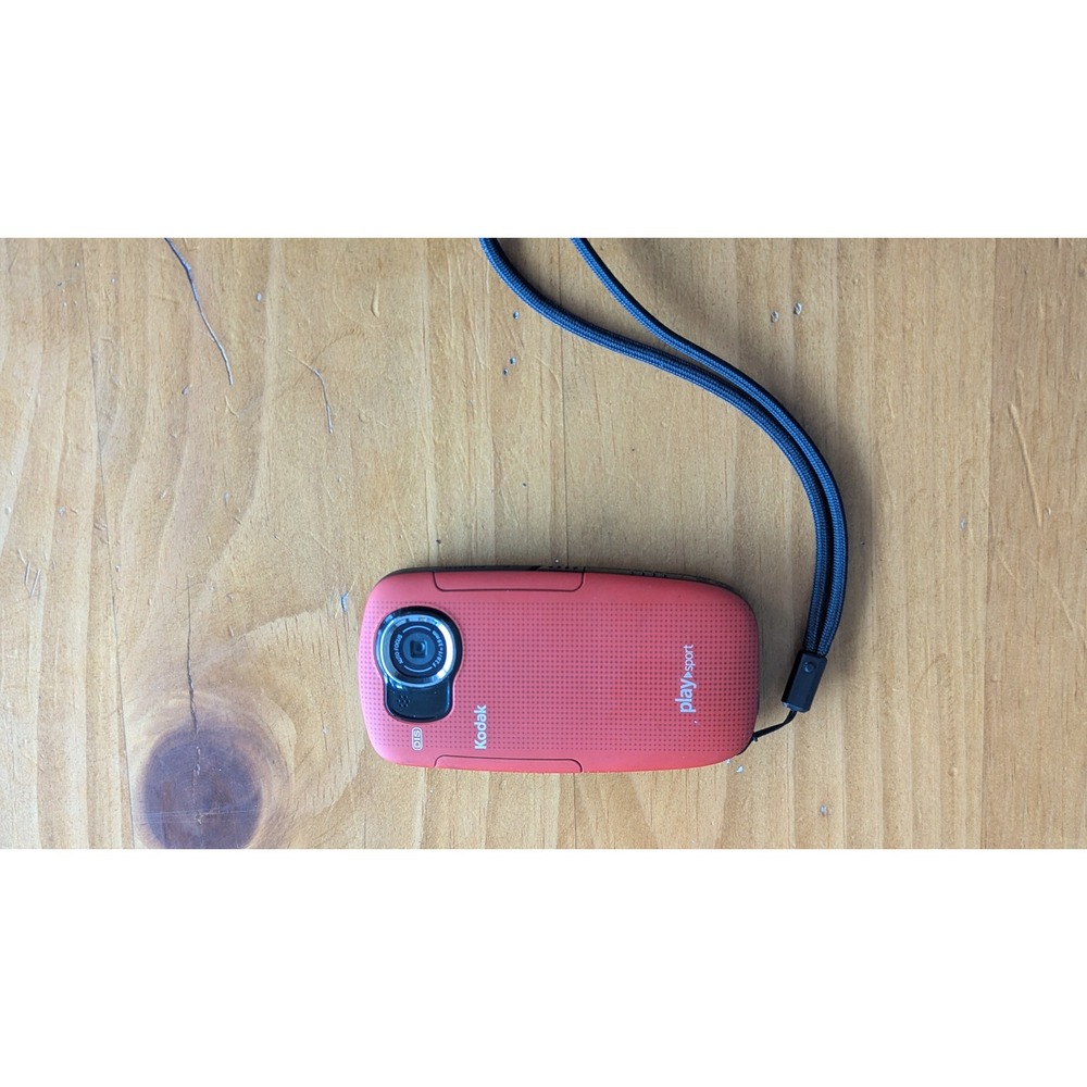 Kodak PlaySport‎ ZX5 Waterproof HD Video Camera Red *Works*